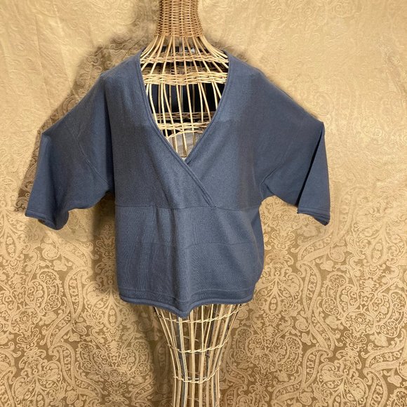 PURE JILL KIMONO GRAY KNIT TOP SIZE XS - Picture 1 of 10